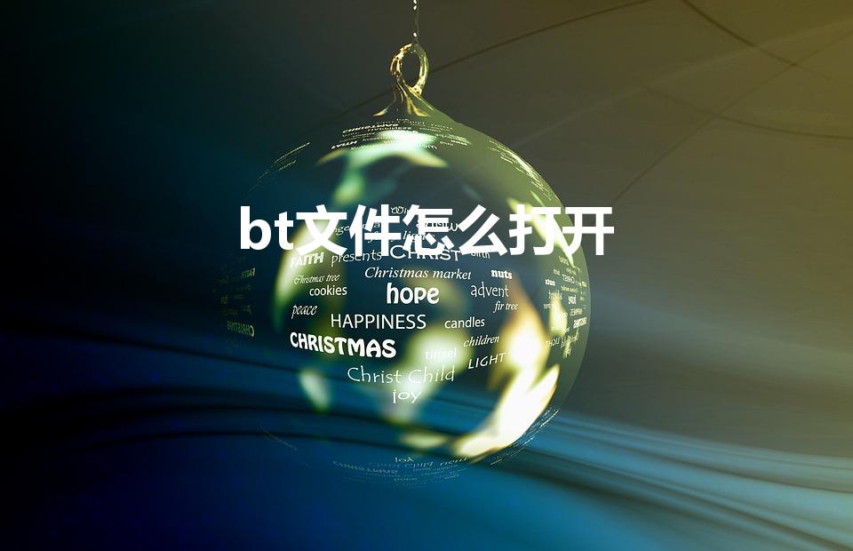 bt文件怎么打开（bt文件可以用什么打开）