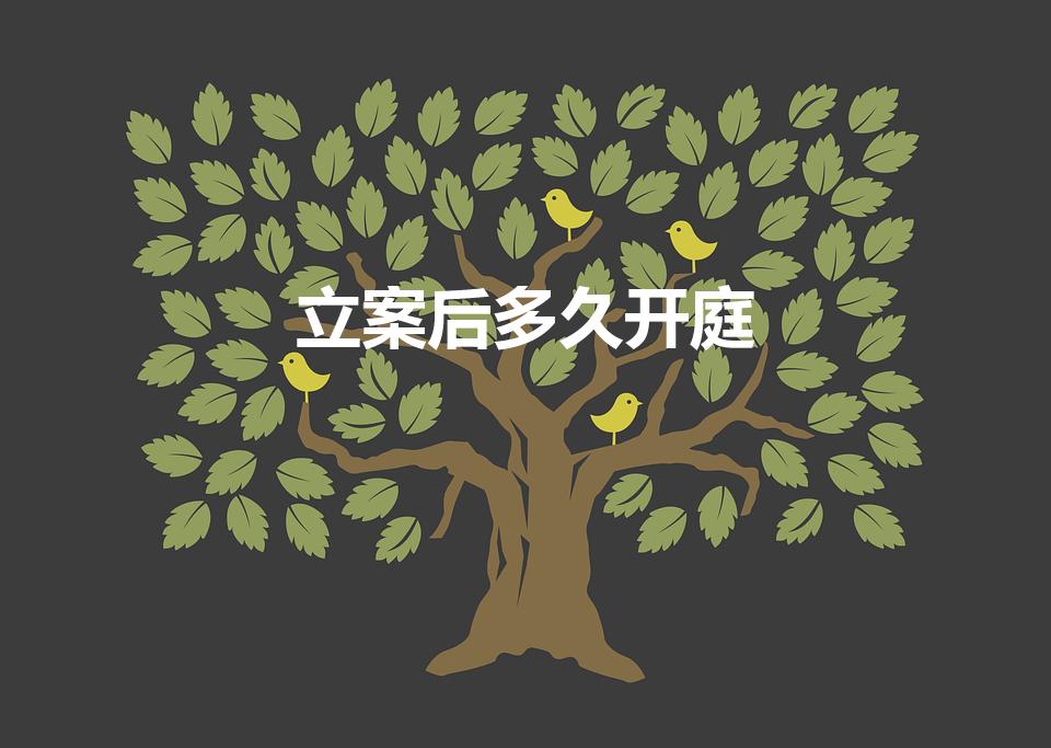 立案后多久开庭（法院立案后多久开庭）