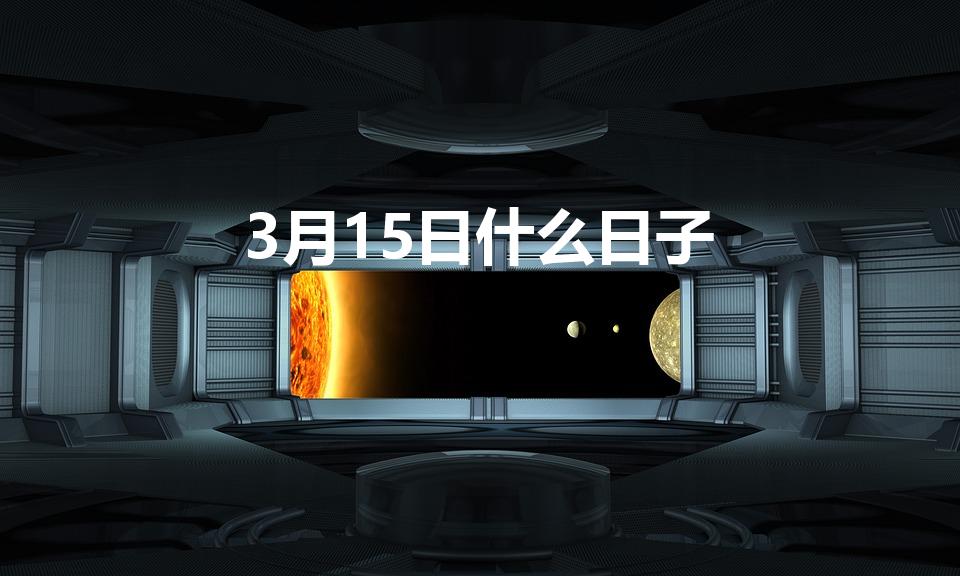3月15日什么日子（2023年3月15日是什么节日）