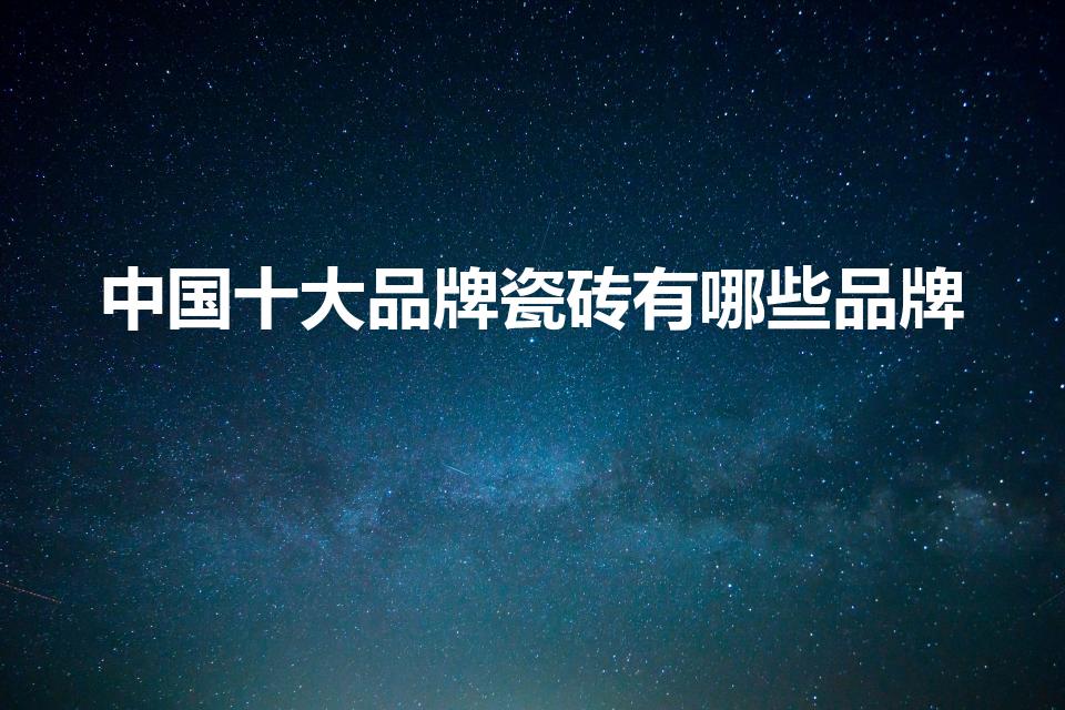 中国十大品牌瓷砖有哪些品牌（中国十大名牌地板砖有哪些~）