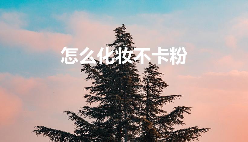 怎么化妆不卡粉（怎么样化妆才不卡粉）