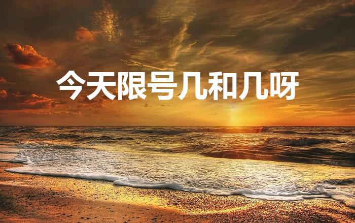 今天限号几和几呀（2023年玉田今天限行多少号呢）