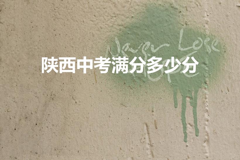 陕西中考满分多少分（陕西省中考科目及各科分数）