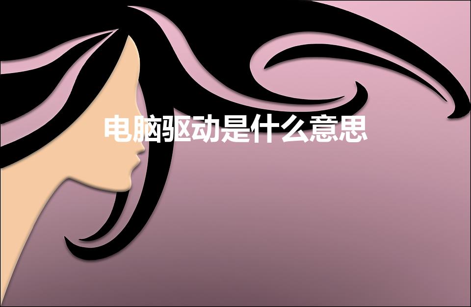电脑驱动是什么意思（电脑里的驱动是指什么）