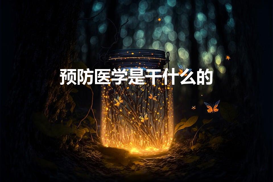 预防医学是干什么的（预防医学是什么）