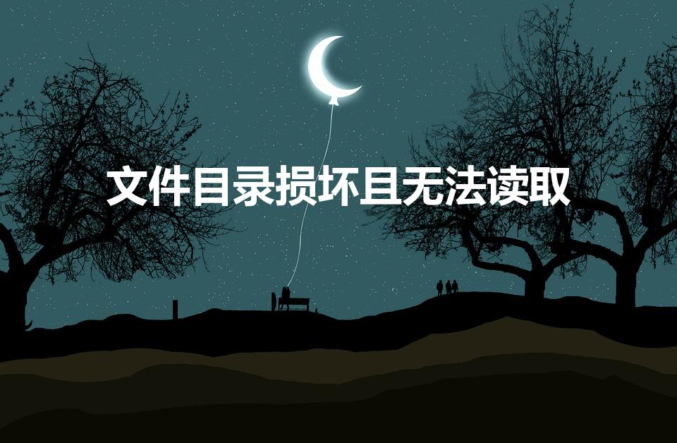 文件目录损坏且无法读取