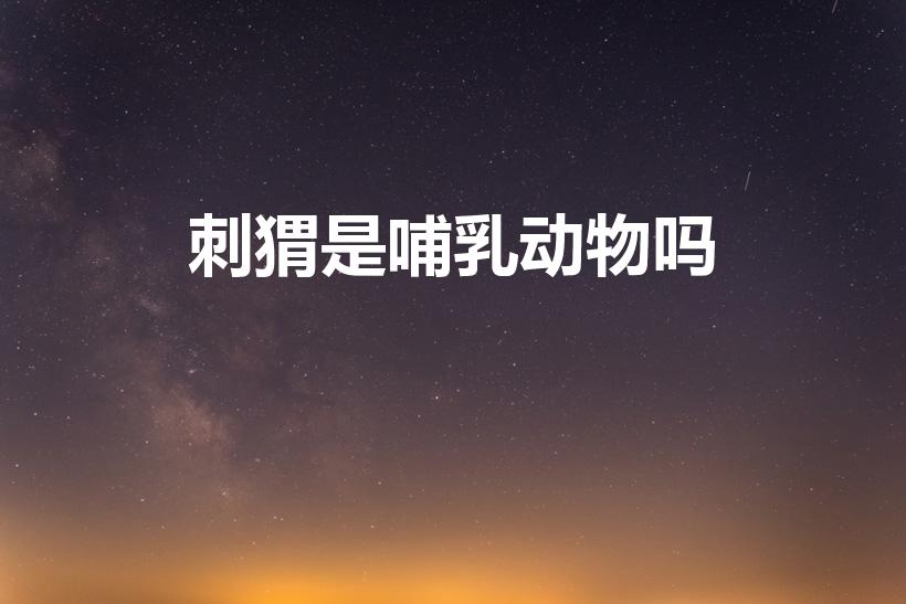 刺猬是哺乳动物吗（刺猬属于什么类动物）