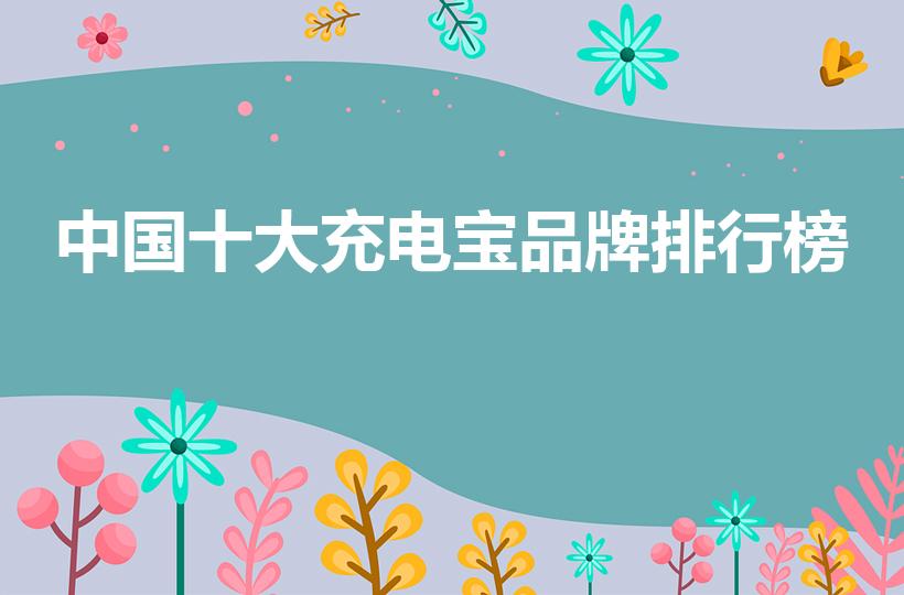 中国十大充电宝品牌排行榜（充电宝品牌十大排名）