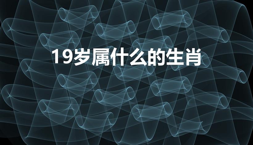 19岁属什么的生肖（男卒,享年19岁是什么生肖）