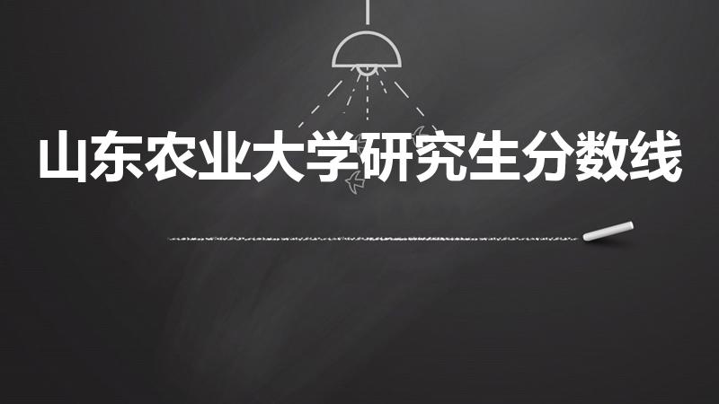 山东农业大学研究生分数线