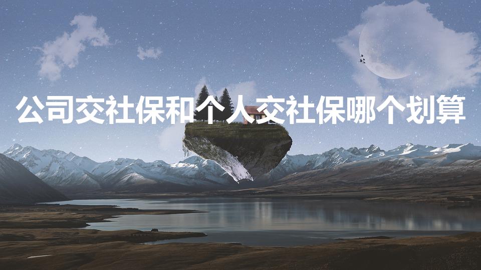 公司交社保和个人交社保哪个划算