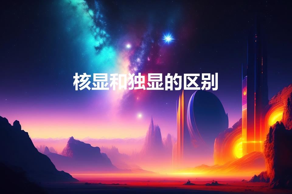 核显和独显的区别（核显集显和独显的区别）