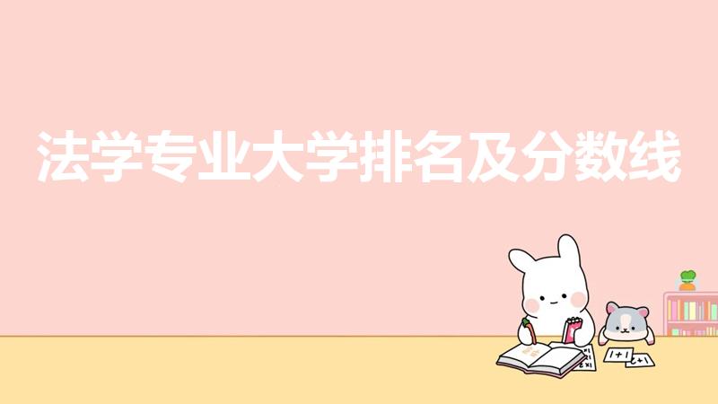 法学专业大学排名及分数线（法律二本大学排名及分数线）