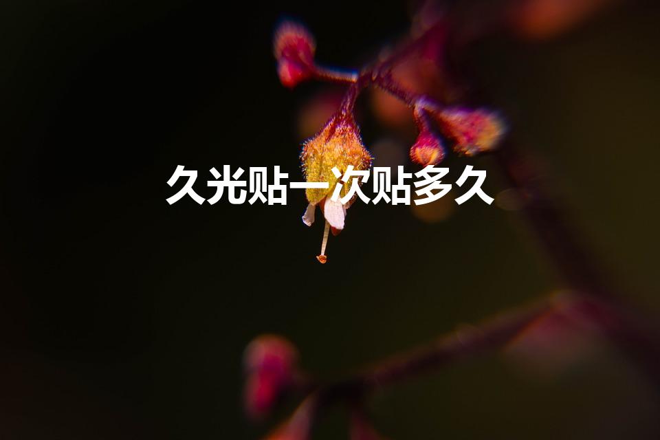 久光贴一次贴多久（久光药贴注意事项）