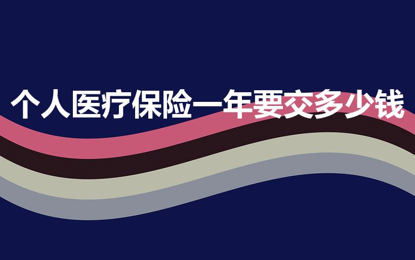 个人医疗保险一年要交多少钱（居民个人医保一年交多少钱）