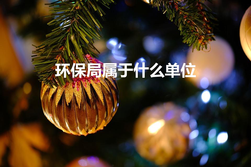 环保局属于什么单位（环保局归哪个部门管）