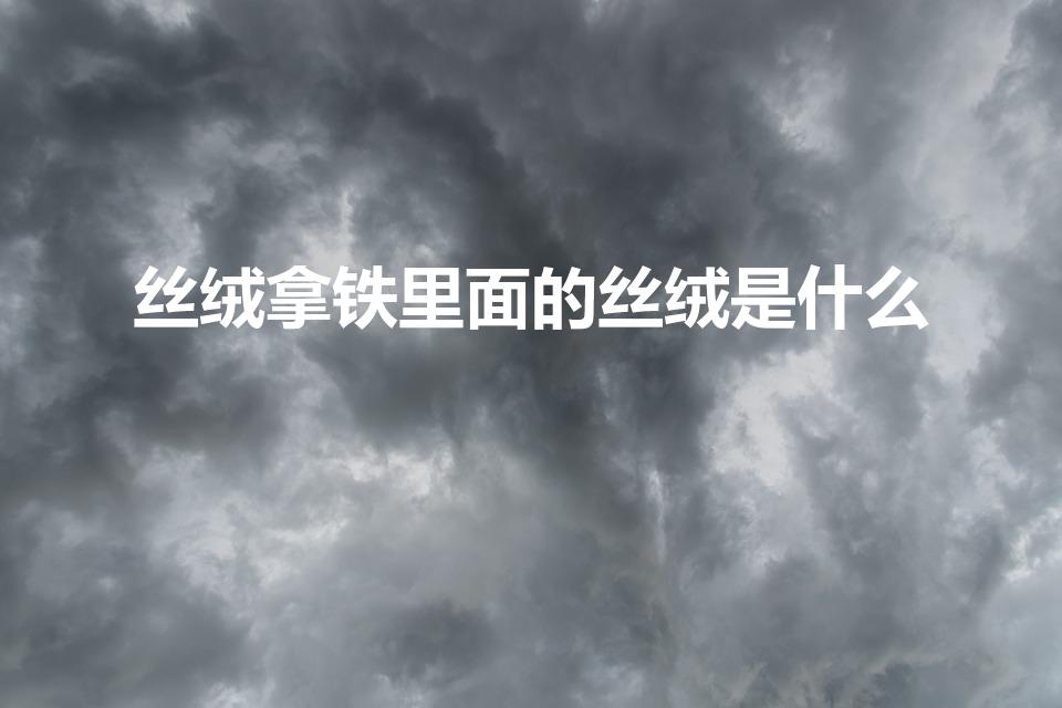 丝绒拿铁里面的丝绒是什么（丝绒拿铁成分解析）
