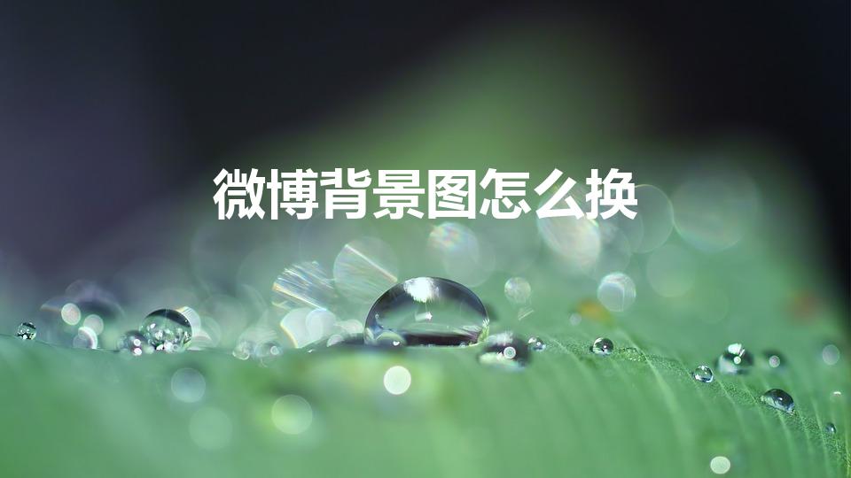 微博背景图怎么换（手机新浪微博背景图怎么换）