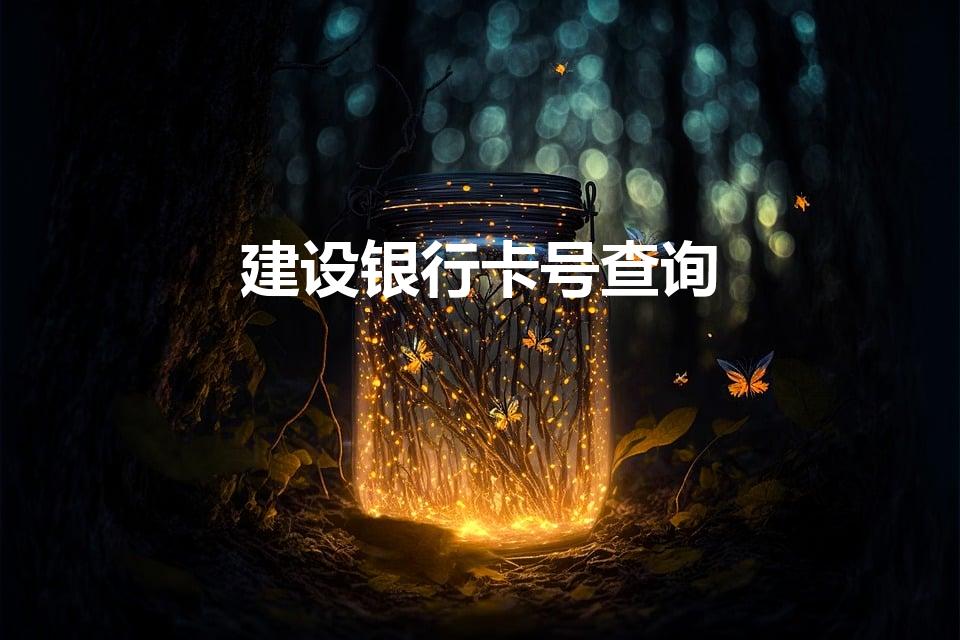 建设银行卡号查询（怎么查建行卡号）
