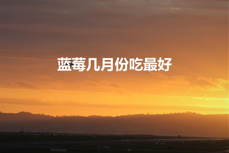 蓝莓几月份吃最好（蓝莓什么季节吃最好）