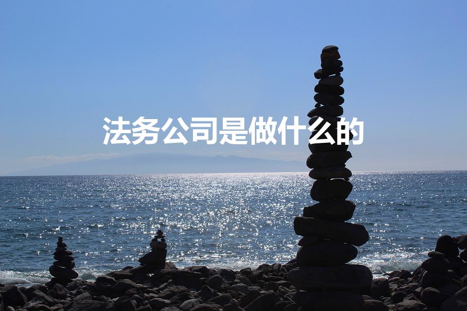 法务公司是做什么的（法务是做什么的）