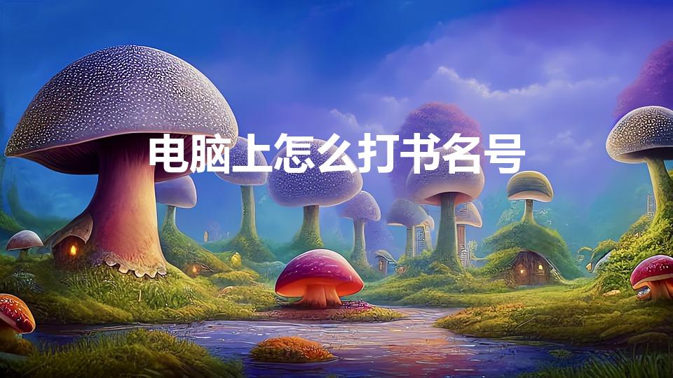 电脑上怎么打书名号（电脑上书名号怎么打一键重装系统）