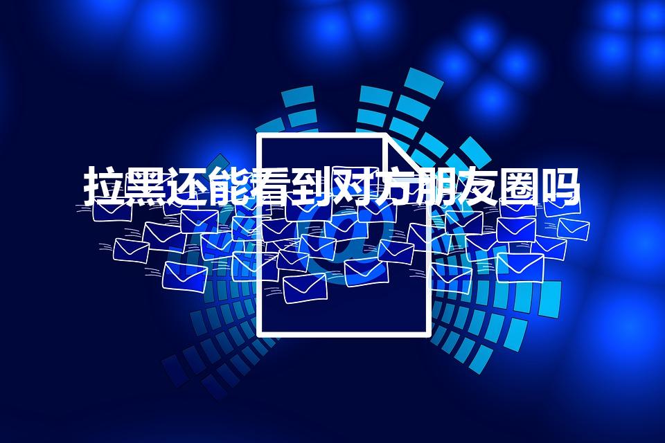 拉黑还能看到对方朋友圈吗（拉黑了还可以看见朋友圈吗）