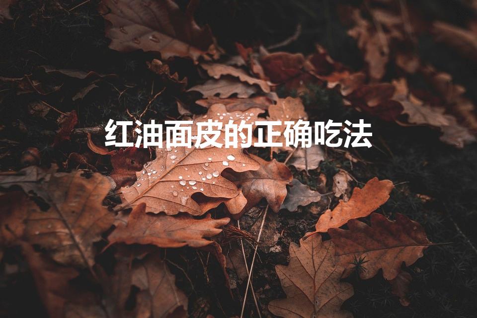 红油面皮的正确吃法（红油面皮阿宽怎么吃）