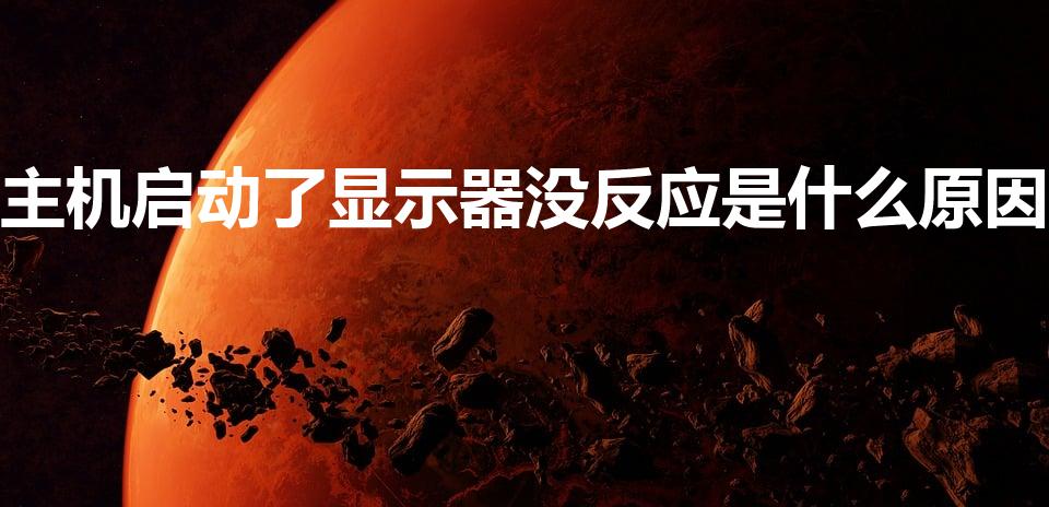 主机启动了显示器没反应是什么原因