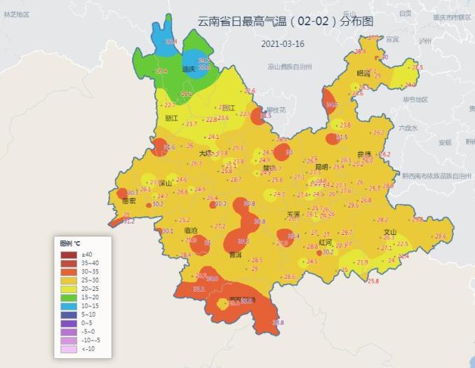 云南7月份气温多少度（云南7月气温数据）