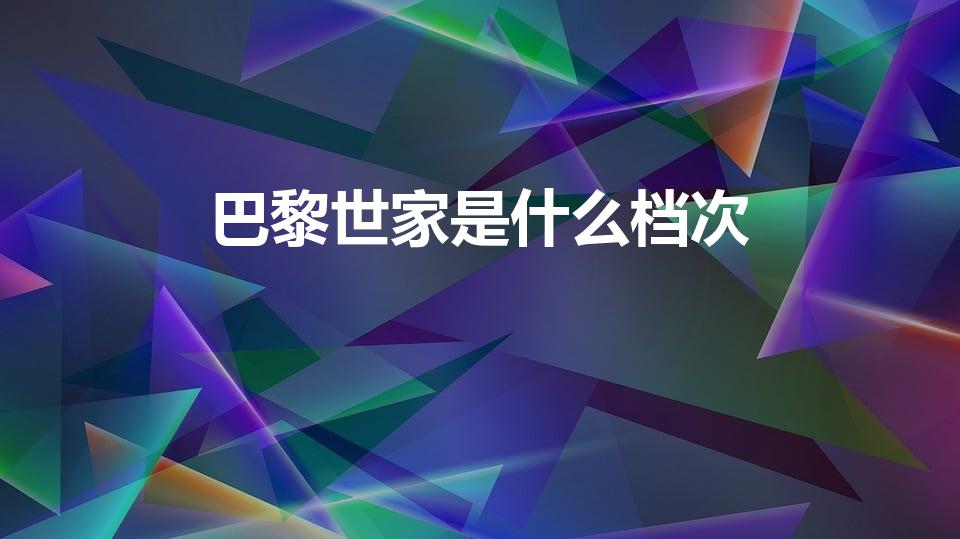 巴黎世家是什么档次（巴黎世家和dior哪个档次高）