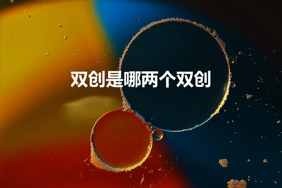 双创是哪两个双创（双创是什么内容）