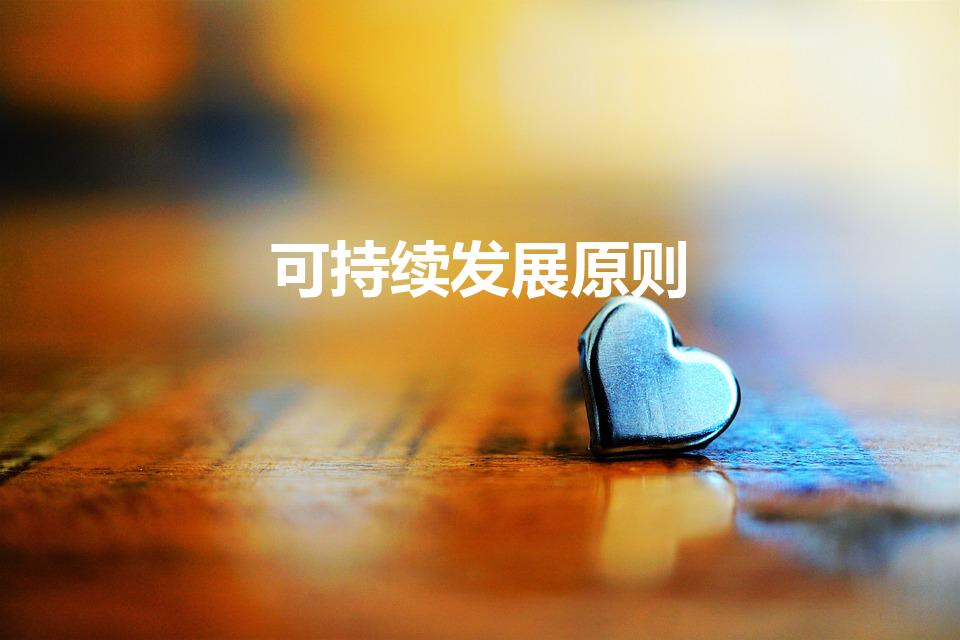 可持续发展原则（可持续发展的三个原则 高一地理）