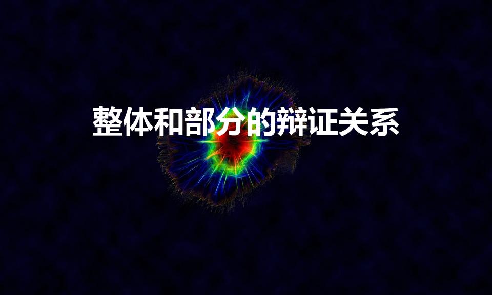 整体和部分的辩证关系（整体和部分的辩证关系是什么）