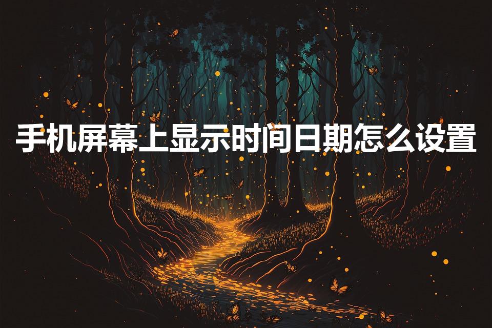 手机屏幕上显示时间日期怎么设置（手机屏显年月日怎么设置）
