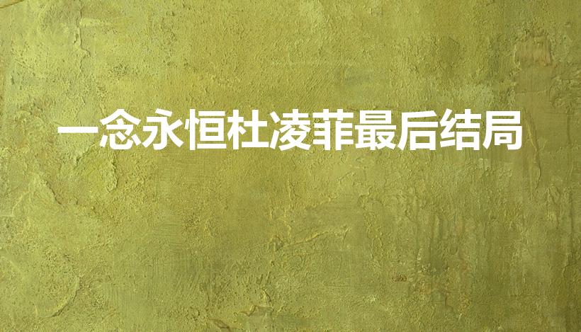 一念永恒杜凌菲最后结局（小说《一念永恒》的结局怎样）