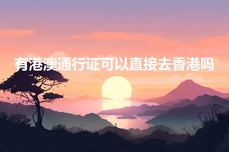 有港澳通行证可以直接去香港吗