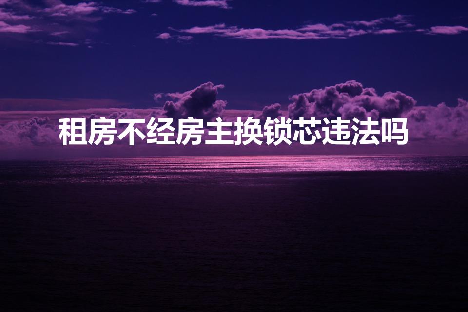 租房不经房主换锁芯违法吗（租房纠纷房东换锁犯什么法）