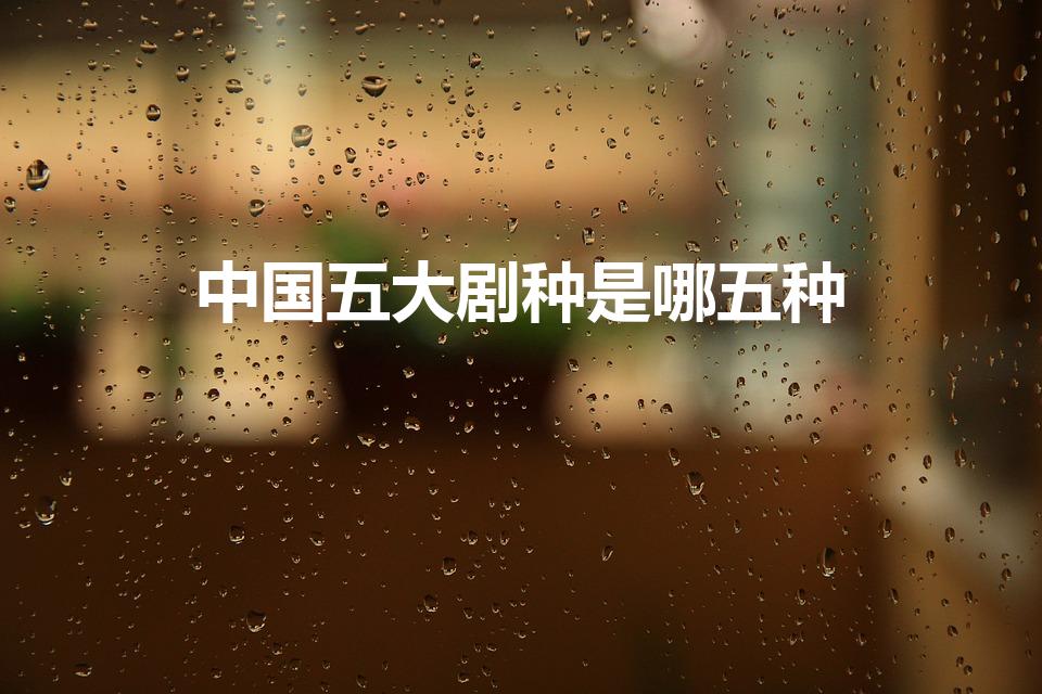 中国五大剧种是哪五种（五大剧种是什么啊）
