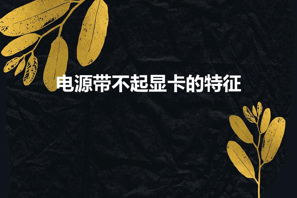 电源带不起显卡的特征（电源带不动显卡的后果是什么）