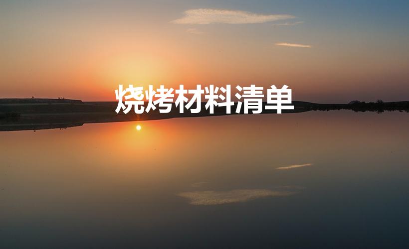 烧烤材料清单（烧烤必备的材料清单）