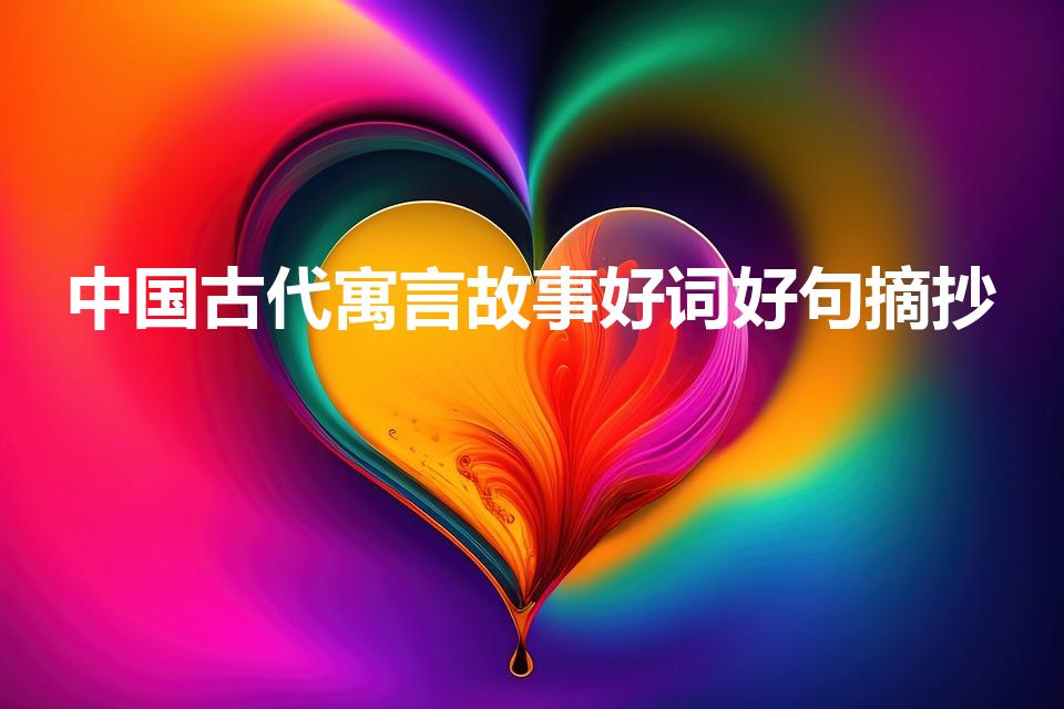中国古代寓言故事好词好句摘抄（寓言故事好词好句好段摘抄）