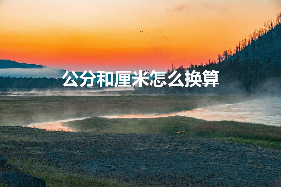 公分和厘米怎么换算（公分和厘米的换算:）