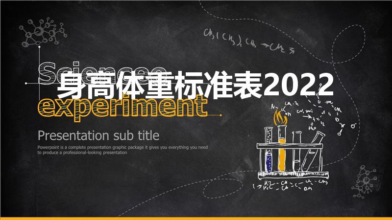 身高体重标准表2022（2022男士标准体重表）