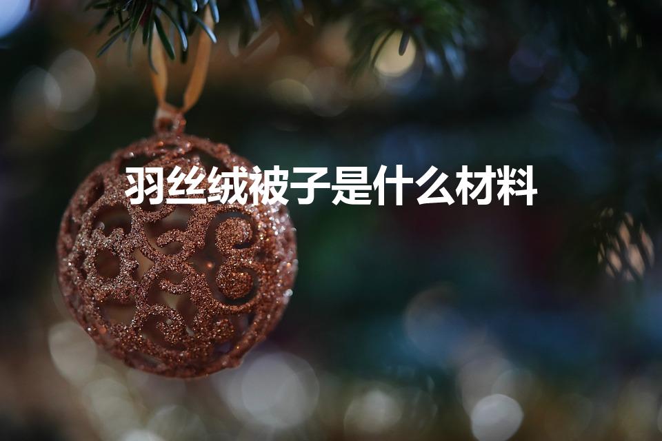 羽丝绒被子是什么材料（羽丝绒是什么）