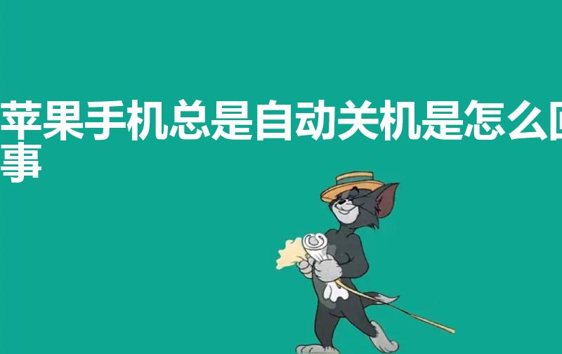 苹果手机总是自动关机是怎么回事