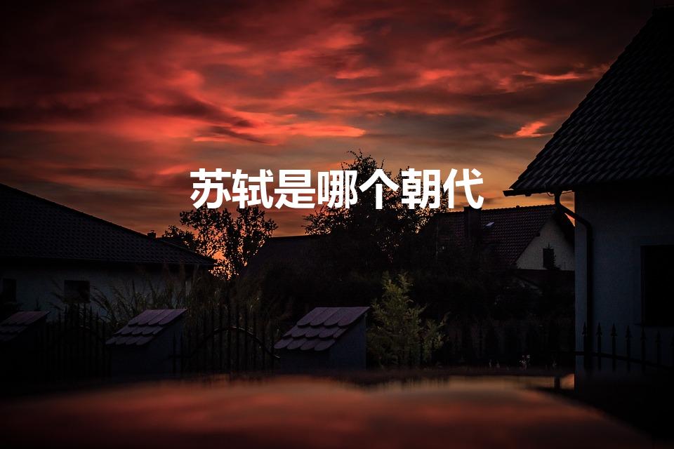 苏轼是哪个朝代（苏轼是哪个朝代的）