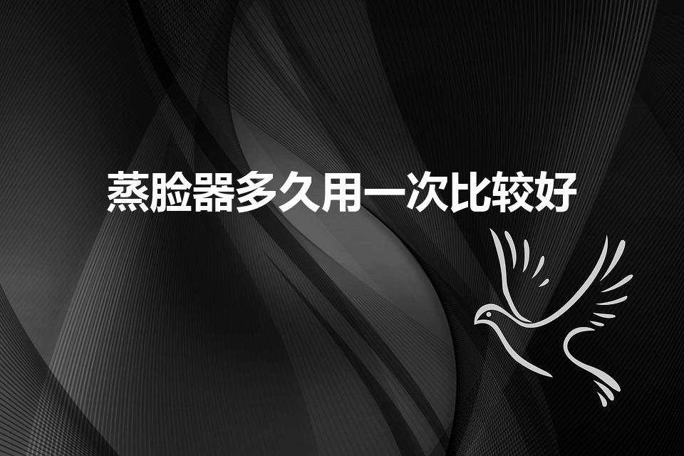 蒸脸器多久用一次比较好（蒸脸器热喷能天天用吗）