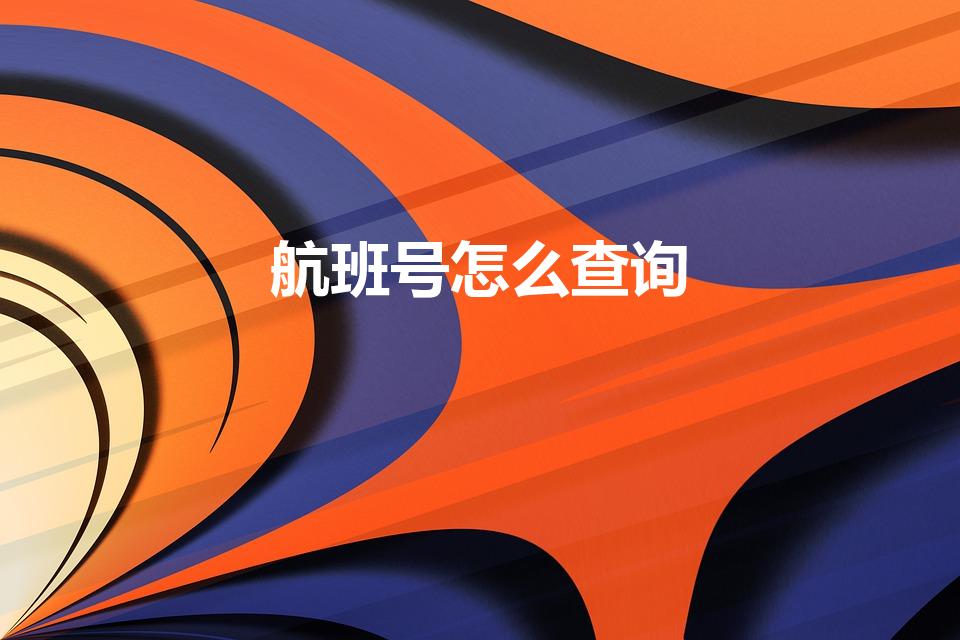 航班号怎么查询（网上订机票怎么看航班号）
