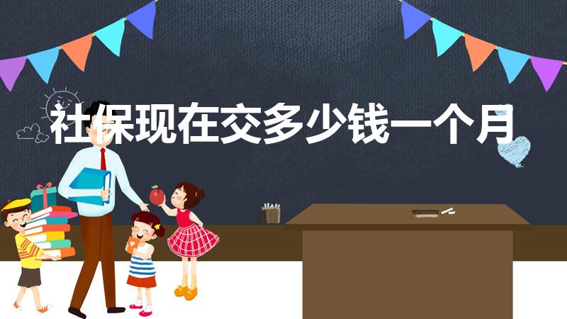 社保现在交多少钱一个月（社保一个月要交多少钱）